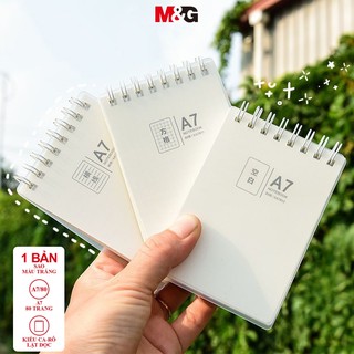 M & g sổ tay di động sổ tay học sinh a7 di động từ vựng notebook di động bỏ túi cuộn máy tính xách tay dày