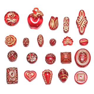 St. kunkka 20g Acrylic Hỗn Hợp Phong Cách Mạ Vàng Hạt Có Thể Được Sử Dụng Cho DIY Vòng Cổ Vòng Tay Làm Quà Tặng Ngày Lễ