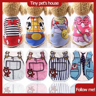  Áo Thun Mềm Mại In Họa Tiết Hoạt Hình Dành Cho Cún Cưng 