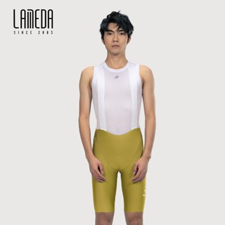 Lameda Quần short yếm yếm yếm mới dành cho nam mùa hè UPF50 + Độ đàn hồi cao chặt chẽ Đường dài Quần yếm khô nhanh Quần short xe đạp đường trường