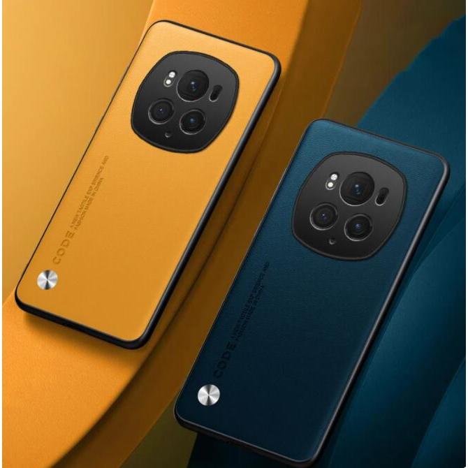 Ốp Da Trơn Sang Trọng Cho Honor Magic 6 Pro Magic6 Magic6Pro 6Pro Chống Vân Tay Ốp lưng Chống Sốc Mề