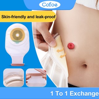 Cofoe 10 Chiếc Hệ Thống Một Mảnh Túi Colostomy Dùng Một Lần Túi Thoát Nước Stoma Túi Cắt Để Phù Hợp Với 20-60mm