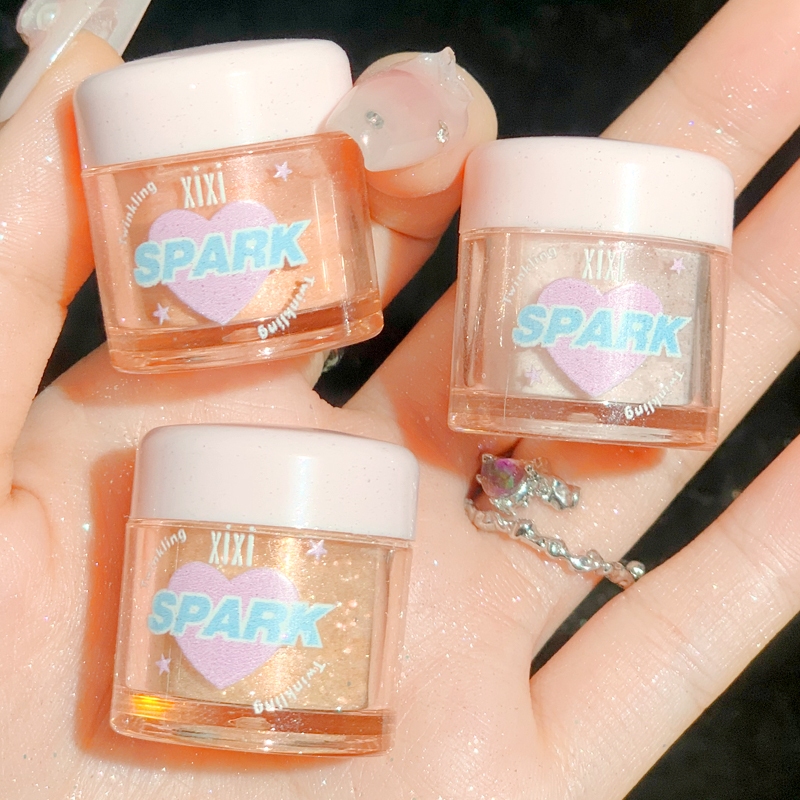 Xixi Bright Eyeshadow Palette Shining Sequins Moon Diamond Eye Shadow Trang điểm Pearlescent Monochrome Eye Highlight Glitter Powder NO, D726