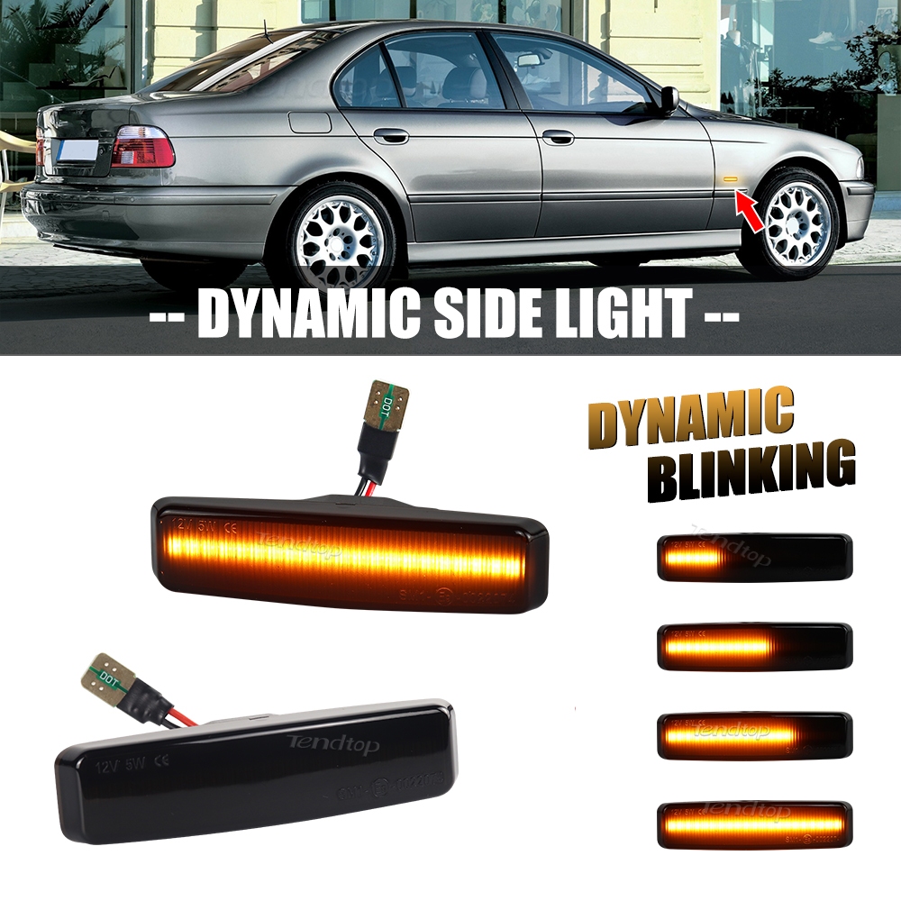 2 Chiếc Năng Động Blinker Đèn Báo Biến Tín Hiệu Bên Đánh Dấu Gương Đèn LED Nhấp Nháy Cho Xe BMW 5 Se