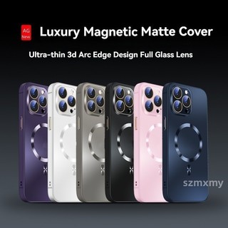 Ốp từ tính mờ sang trọng tương thích cho IPhone 15 14 13 12 11 Pro Max Cover