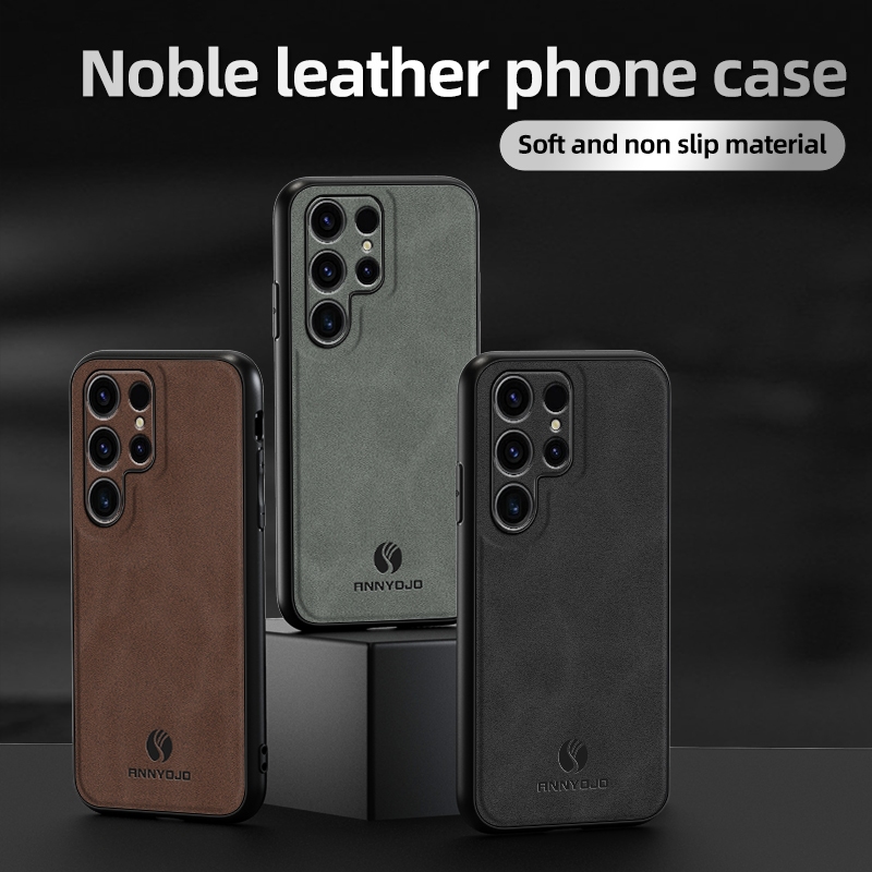 Ốp điện thoại silicon bằng da PU mềm cho Samsung Galaxy S23 Plus S23 FE S23 Ultra S23Plus S23 + S23U