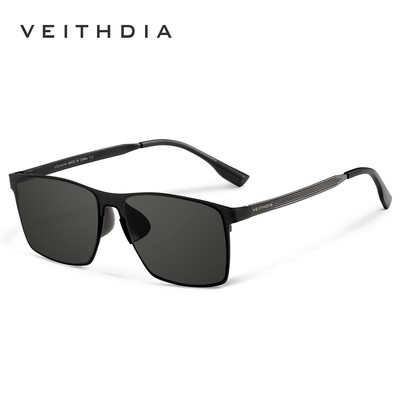 Kính mát phân cực VEITHDIA nylon gọng vuông thời trang nam có khả năng chống tia cực tím 8226