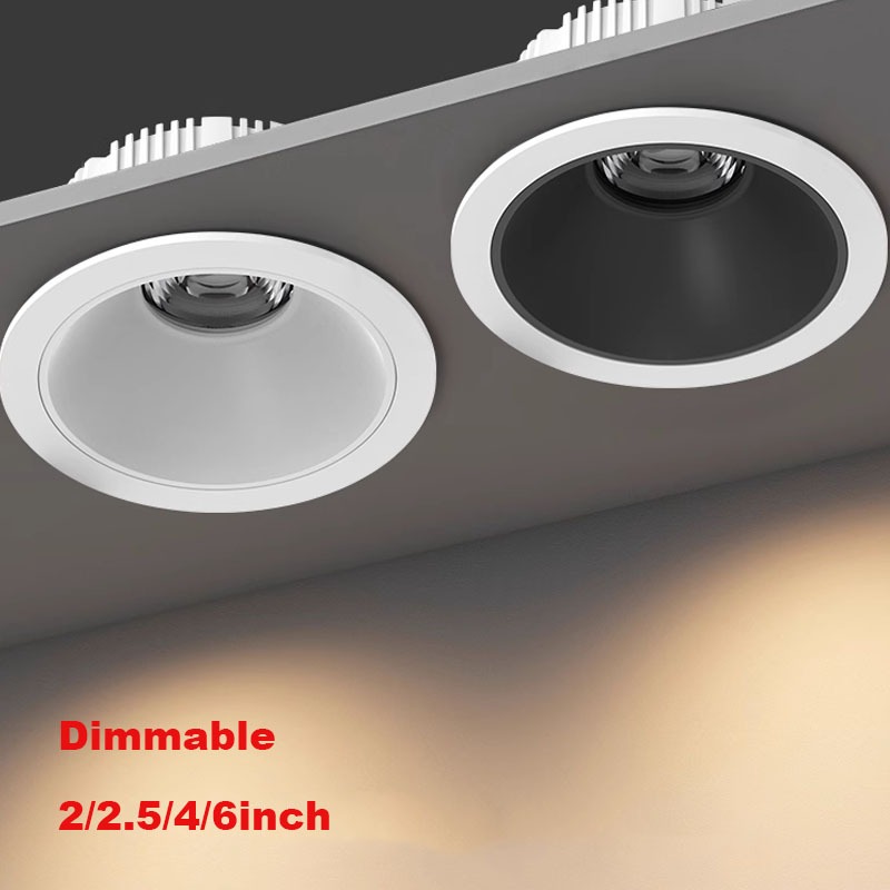 < ANTI GLARE > 5W 9W 18W 30w COB RECESSED CEILING SPOTLIGHT LED EYEBALL LIGHT Cửa hàng quần áo Siêu 