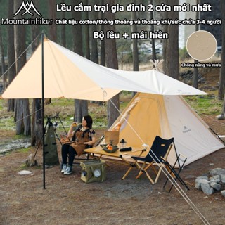 Lều cắm trại dã ngoại kim tự tháp | mountainhiker | tặng kèm tăng mái hiên | Lều cắm trại 4-6 người-SZK124