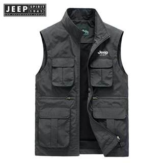 Áo khoác Jeep Spirit 1941 ESTD không tay thời trang ngoài trời tiện lợi cho nam