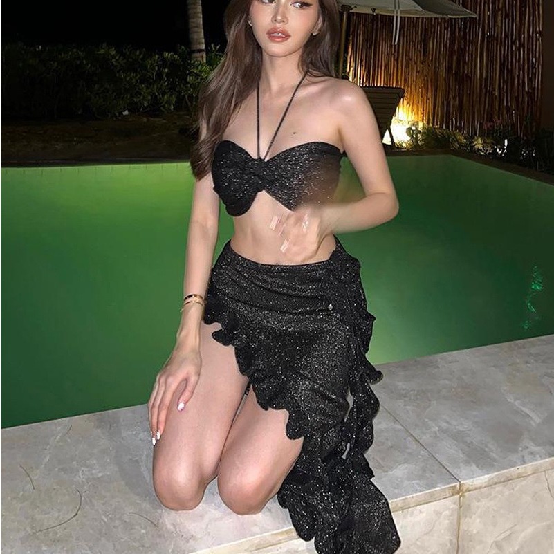 Bộ Đồ Bơi Bikini Hai Dây Họa Tiết Hoa Quyến Rũ Dành Cho Nữ | BigBuy360 - bigbuy360.vn