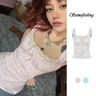 Sf-nữ Cơ Bản Hoa Áo Mùa Hè Ren Chắp Vá Áo Crop Không Tay Cho Dạo Phố Câu Lạc Bộ Mặc