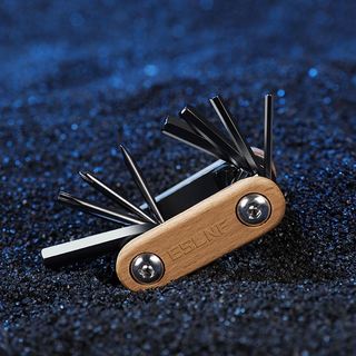 Cờ lê kết hợp gấp di động 8 in1 Xe đạp Mini Gỗ đa năng Đường bộ Bộ công cụ sửa chữa xe đạp