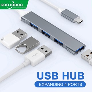 GOOJODOQ USB C HUB 4 Cổng Đa Bộ Chia Bộ Chuyển Đổi OTG 3.0 Type C Cho Xiaomi Lenovo Macbook Pro 13 15 Air Pro PC Phụ Kiện Máy Tính