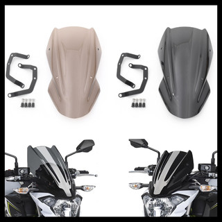 Kính chắn gió xe máy co khung đỡ cho Kawasaki Z650 2017-2019 Xe gắn máy phụ kiện kính chắn gió kính chắn