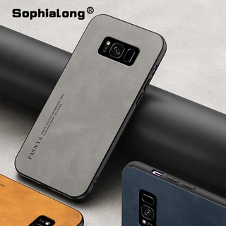 Ốp lưng Samsung Galaxy S10 S8 Plus + S9 Active Note 8 Vỏ PC bằng da cứng cho Samsung G9500 G955F G960 G965F G9730 G975F N9500