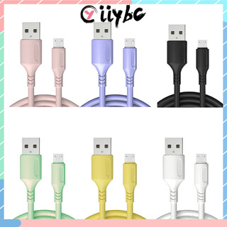Cáp dữ liệu Macaron lỏng đầy màu sắc Type-C / Micro USB Cáp sạc nhanh