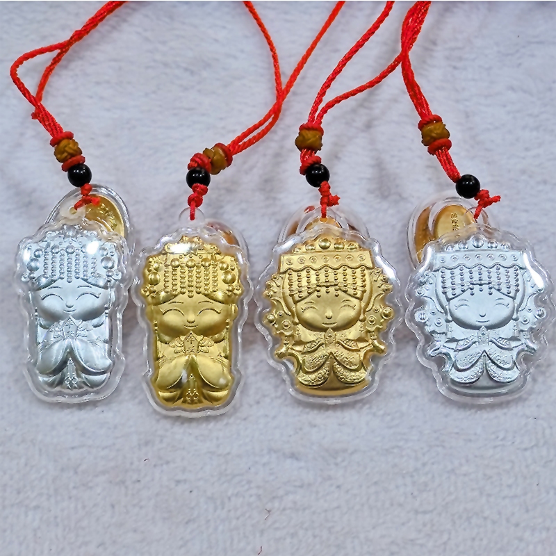 Phiên bản Q Mặt dây chuyền Mazu Thiên Trinh Mazu Hòa bình Joy Mazu Mặt dây chuyền Baishatun Mazu Mặt