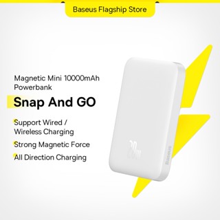 Sạc dự phòng Baseus không dây mini 10000mah có nam châm tự động bật/ tắt thích hợp