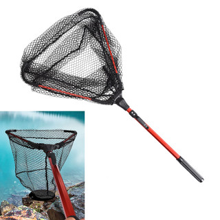 Hợp kim nhôm 80cm Lưới câu cá có thể thu vào Lưới đáp có thể gập lại nhẹ để câu cá bay
