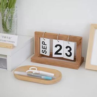 ![Hàng Sẵn] Lịch để bàn lật số 2024 phong cách Beking