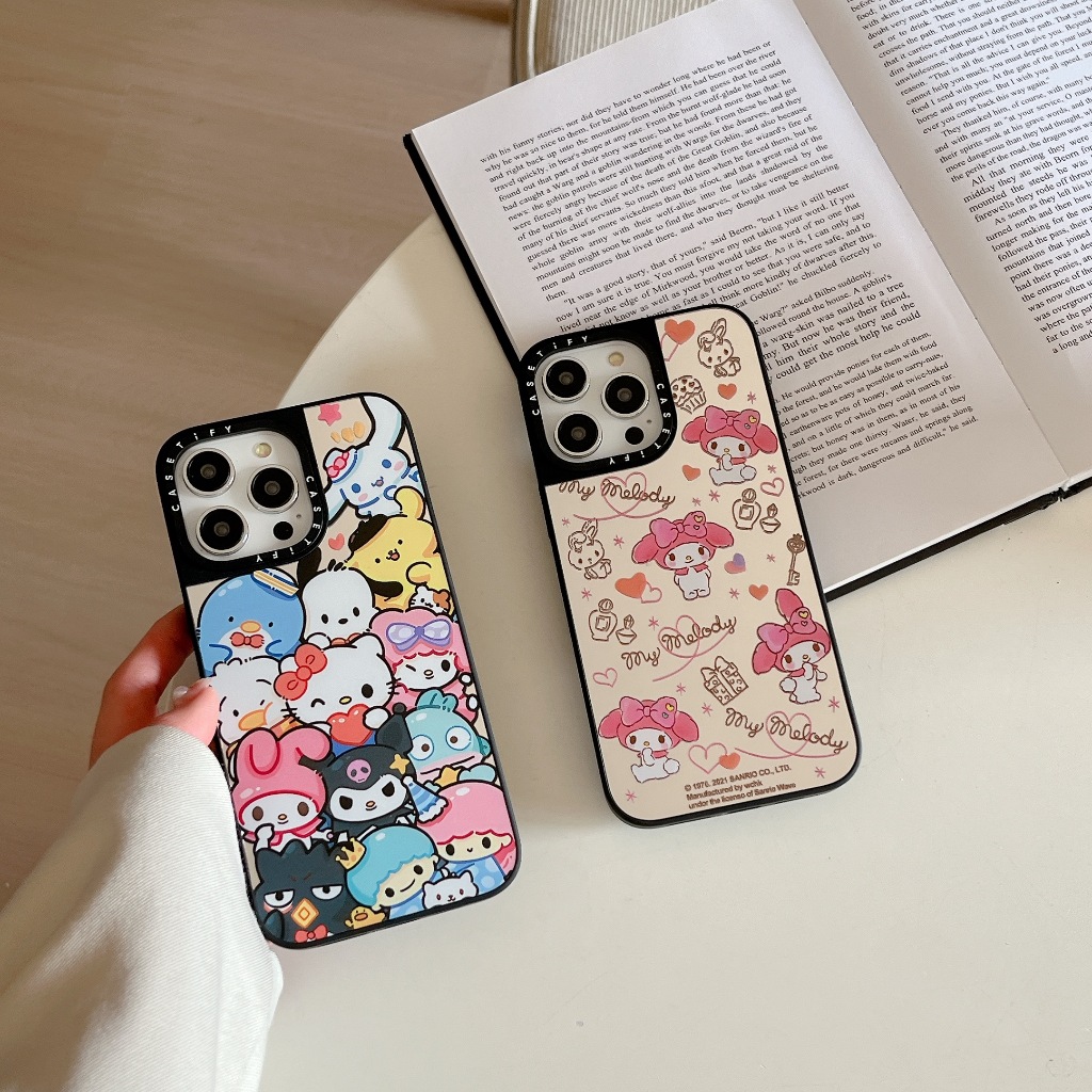 TiFY hello ketty giai điệu Gương Vỏ điện thoại từ tính cho iPhone 15 14 13 12 11 Pro Max XR IX XS MA