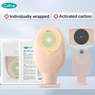 Cofoe Y Tế Ostomy Túi Một Mảnh Stoma Colostomy Túi Dùng Một Lần Có Thể Xả Túi Mở
