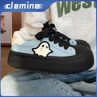  Giày thể thao trang trí ma dễ thương dành cho nữ Giày đế bệt ngọt ngào và mát mẻ thời trang 