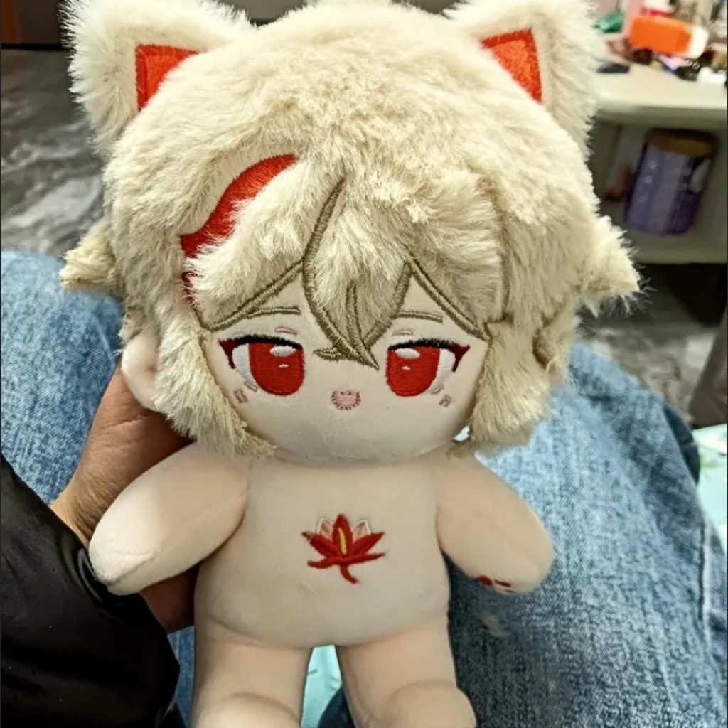 Genshin Impact Cotton Doll Boy Doll Búp bê dễ thương 20cm Đồ chơi nhồi bông Hình Nhân Vật Hoạt Hình Kaedehara Kazuha