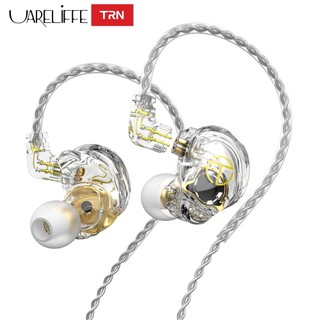 Tai nghe Uareliffe TRN ST2 1BA + 1DD 10mm Trình điều khiển năng động HIFI Bass Hybrid In-ear Màn hình Tai nghe giảm tiếng ồn Tai nghe nhạc với cáp có thể tháo rời 2 chân