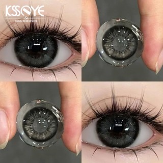 (Cod) Ống kính tiếp xúc được phân loại KSSEYE Một cặp ống kính tiếp xúc màu Đường kính 14,5MM Hàm lượng nước ngắn 40% -1,00 đến -8,00 Mắt to với bột vàng Long lanh mịn