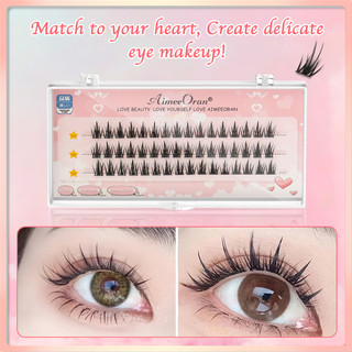 Aimeeoran Bộ Lông Mi Giả 3d Tự Nhiên 9-12mm