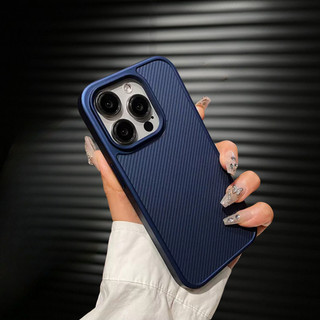 【Hight quality/Matte acrylic hard case/Carbon fiber texture/Black】ốp lưng compatible for iPhone 13 14 15 pro max case