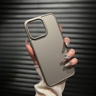 【Hight quality/Matte acrylic hard case/Carbon fiber texture/Black】ốp lưng compatible for iPhone 13 14 15 pro max case