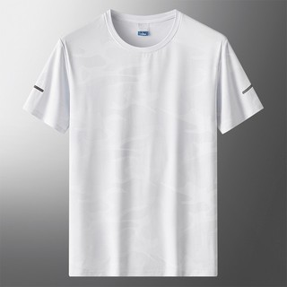 Nhanh Khô Thời Trang Áo Nam 2024 Tay Ngắn Mùa Hè Thường Ngày Đen Xanh OverSize 6XL 7XL Top Tee GYM Áo Thun Quần Áo