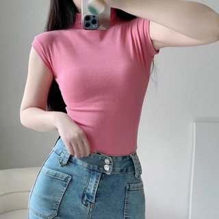 Gjcute ÁO THUN TĂM CỔ 3P BASIC