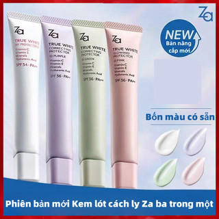  Kem Nền za Ji   Kem Lót Nền Che Khuyết Điểm 3 Trong 1 Dưỡng Ẩm Làm Sáng Da 
