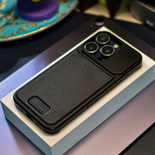 【Metal+Leather Aromatic Hard case/Brown】ốp lưng compatible for iPhone 13 14 15 pro max case