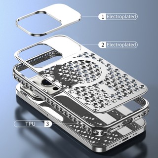 【Pc Hard case/Silver】ốp lưng compatible for iPhone 15 pro max case