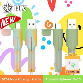 Hx Mới Silicone Mềm iP 20W Bảo Vệ Sạc Nhanh / Cáp Typec Sang Typec / Bảo Vệ Dây Tương Thích Cho Android / 1Phone15 / 14 / 13 / 12 / 11promax Vỏ Sạc