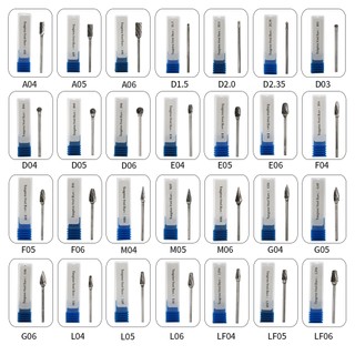 Nha khoa Thép vonfram cacbua Burs / Tay cầm tốc độ thấp Đầu mài đường kính 2,35mm Dental Tungsten Steel Carbide Burs