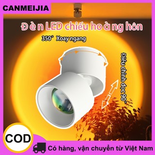 Đèn led hoàng hôn Đèn trần 10w Đèn Downlight âm trần có thể gập lại Đèn hoàng hôn 220v Đèn trang trí trong nhà để chụp ảnh phát trực tiếp Video, đèn led đẹp