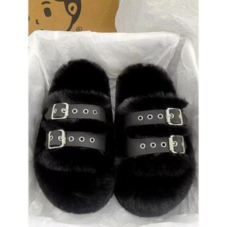 Dép Lông Xù Xinh Xắn Ấm Áp Cho Nữ Mùa Thu Đông Dễ Thương