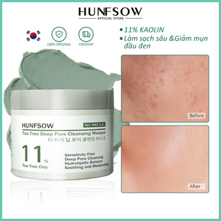 Mặt Nạ Đất Sét Hunfsow Kaolin làm sạch sâu se khít lỗ chân lông giảm mụn đầu đen 120g