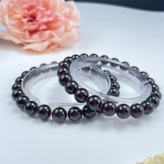 Vòng tay Garnet tự nhiên Baceda có hộp chứng nhận lỗ hổng tự nhiên Vòng tay nữ
