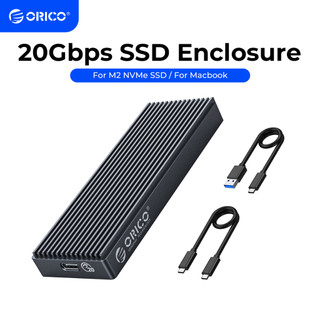 Orico vỏ ổ cứng ssd m.2 nvme ssd 20gbps m.2 nvme ssd usb3.2 gen2 x2 type-c m.2 2tb c sang c
