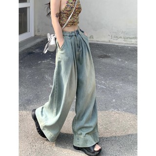 QKOOLE Quần jean nữ cạp cao mới của Mỹ Quần cạp cổ điển