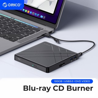 Orico ổ đĩa dvd gắn ngoài usb 3.0 type-c cd / dvd + / - rw cho máy tính