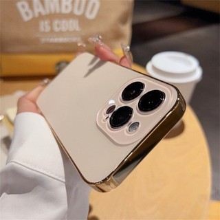Ốp Điện Thoại Mạ PC Mờ Sang Trọng Tương Thích Cho IPhone 15 11 12 13 14 Pro Max girl pink Cover