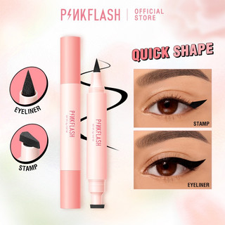 PINKFLASH #InstantShape Tem kẻ mắt có cánh lâu dài Sắc tố cao 2 trong 1 Dễ sử dụng